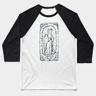 Mary Virgin of Guadalupe Baseball T-Shirt